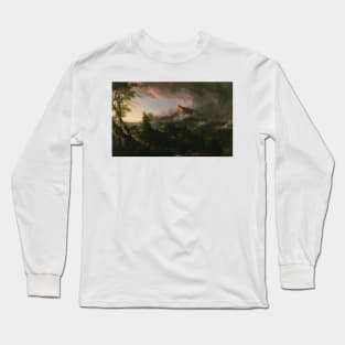 The Savage State from The Course of Empire by Thomas Cole Long Sleeve T-Shirt